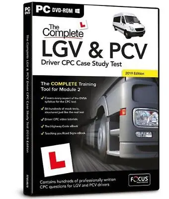 The Complete LGV & PCV Driver CPC Case Study Test By Annette Smith DVD-Video Boo • £36.99