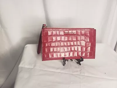 Michael Kors Bedford Large Wristlet Clutch Red  • $50