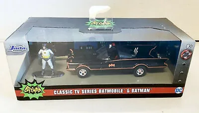 NEW Jada Toys 31703 Batman Classic 1966 TV BATMOBILE 1:32 Scale Vehicle & Figure • $16.10