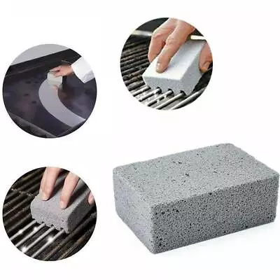 BBQ Scraper Pumice Grill Cleaner Cleaning Stone Brick Block Barbecue Kit P6Y6 • $10.73