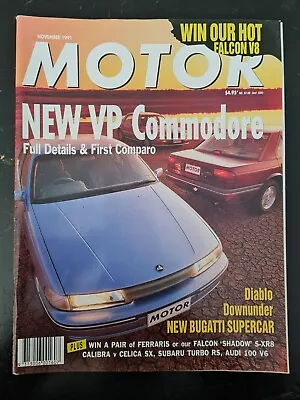 Motor Magazine November 1991 Diablo Nissan Nx Coupe Calibra Celica Vp Commodore  • $10