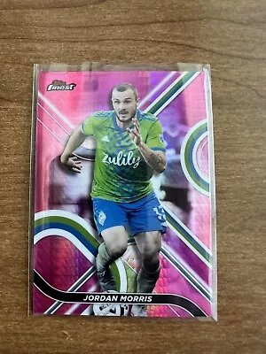 2022 Topps Finest MLS Jordan Morris Pink Prism Refractor 83/125 Gold Cup USMNT • $2.77