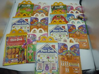 McDonalds Happy Meal Box Lot Of 7 Play-Doh Vintage 1980s Boxes Rare Playdoh • $19.99