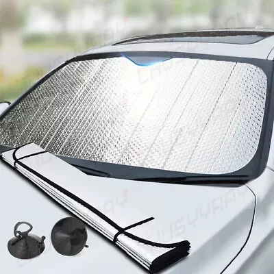 Window Sunshade Foldable Car Windshield COVER Shield Sun Shade BLOCK Anti-UV • $14.99
