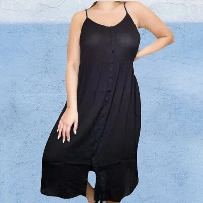 $65 • Buy NWT Vero Moda Button Front Smock Midi Dress Long Cheesecloth Summer ASOS 20-22