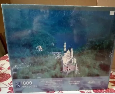  Neuschwanstein Castle WH Smith Jigsaw Puzzle 1000 Pce Bavaria Fairy Tale NEW • £4.99