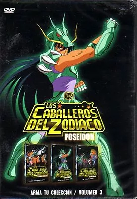 Los Caballeros Del Zodiaco DVD VOL 3 POSEIDON 37 CAPITULOS El Ultimo En Ebay • $12.99