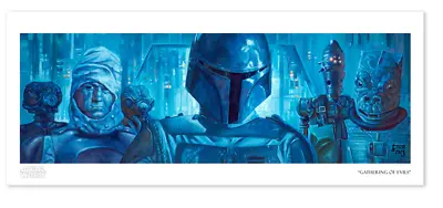 Star Wars The Mandalorian IG-11 Gathering Poster Giclee Print Art 24x10 Mondo • $153.99