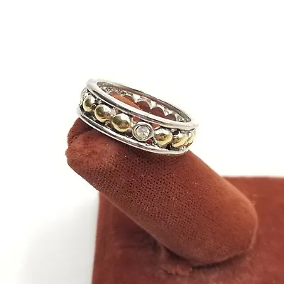 Vtg Ring Band Size 7 Rhinestones Brutalist Medieval High-end Fashion Jewelry  • $29.99