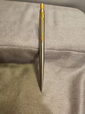 Vintage Parker Stainless Steel & Gold Mechanical Pencil Working • $14.99