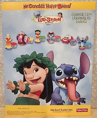 McDonald's Happy Meal Toy Lilo & Stitch The Series Play-Doh Crew Promo Poster • $49.99