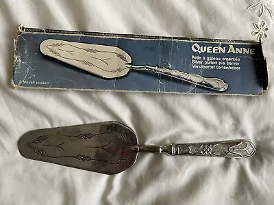 Vintage- Queen Anne Silver Plated Cake/Pie Slice -Mayell In Original Box • £1.99