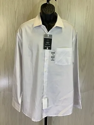 Van Heusen Fitted Stretch Dress Shirt Men's Size 2XL 18 (34/35) NEW MSRP $50 • $19.96
