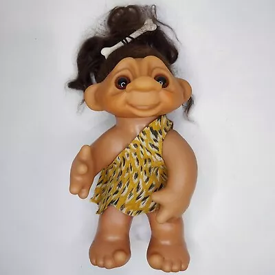 Vintage 9  Dam Things Cave Woman Troll Doll W/ Hair Bone Thomas Dam • $50