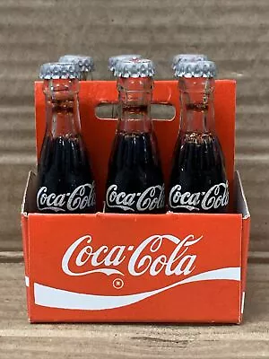 Vintage Coca-Cola Miniature Soda Bottles With Cardboard Carrier  Argentina 👀 • $19.99