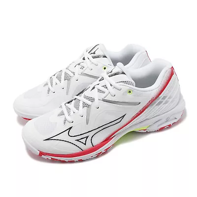 Mizuno Wave Claw 3 Wide White Red Men Badminton Sports Shoes 71GA2443-05 • $121.76