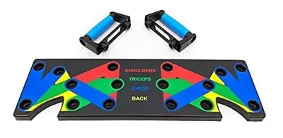 9 In 1 Push Up Rack Board System Fitness Workout Train Home Gym Exercise Stands • £14.25