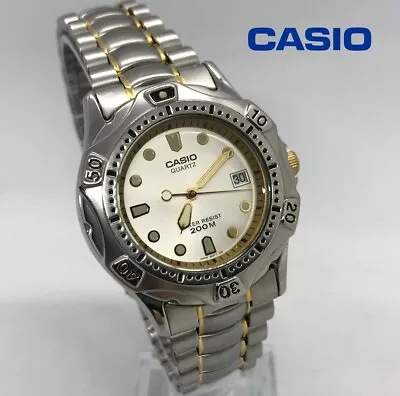 Vintage 1993 Casio MD-753 Mod 708 Divers Men's Quartz Analogue Watch • £89