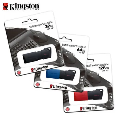 £5.10 • Buy Kingston 32GB 64GB 128GB DataTraveler Exodia M USB 3.2 Gen 1 USB Flash Drive