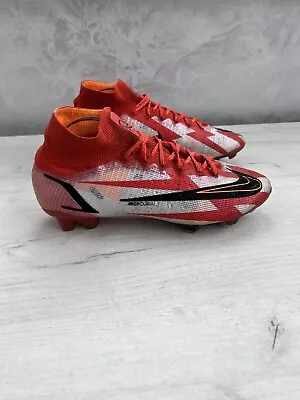 Nike Mercurial Vapor Superfly 8 Elite CR7 ACC Red White Football Cleats Soccer  • $179