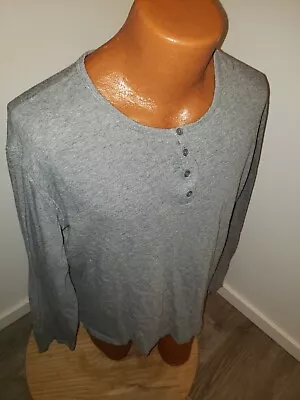 (XL) Mens Vince Henley T Shirt Gray Long Sleeve Tee Nordstrom Designer • $9