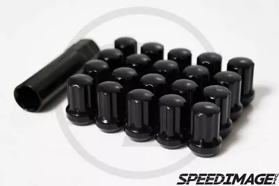Z Racing Steel Spline 35mm Black 14x1.5mm Lug Nuts Close Ended 20 Pcs Set Key • $39.99