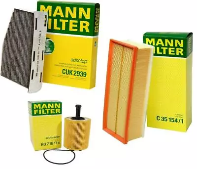 Mann Oil Air Carbon Cabin Filter Kit For Audi A3 VW Beetle Golf Jetta TDI Diesel • $45.95