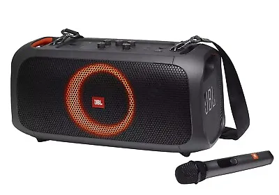 JBL PartyBox On-the-Go Party Tailgate Karaoke Bluetooth Speaker+LED+Wireless Mic • $244.95