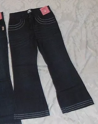 $34.50 • Buy Gymboree PETITE MADEMOISELLE Denim Jeans Dec Stitching Adj Waistband NWT 6 7 8 