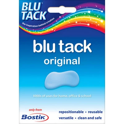 £1.99 • Buy 64g Blu Tack Blue Original Handy Pack Re Usable Glue Adhesive Putty Non Toxic 
