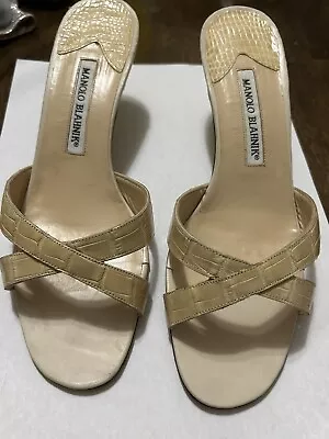 Manolo Blahnik Mules Sandle 38 • $100