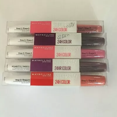 Maybelline Super Stay 24hr 2 In 1 Lip Colour Lip Gloss & Balm Various Shades • £4.49