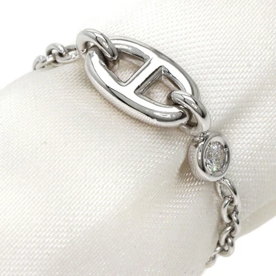 $1558.60 • Buy HERMES   Ring Shane Dunkle 1P Diamond #47 K18 White Gold