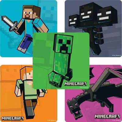 Minecraft Stickers X 5 - Birthday Party Supplies - Favours - Gaming Party Fun • $1.90