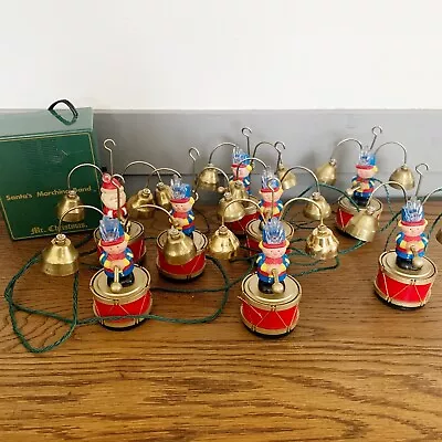 1992 Mr. Christmas Santa's Marching Band Musical Bells Sings  8 Pieces Video • $89.99