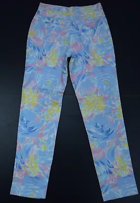 Jordache High Waist Vtg Colorful Paint Strokes Floral Designer Jeans Size 14 Nwt • $59.98