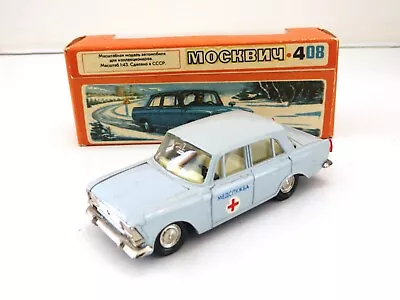 1:43 Moskvitch 408 A1 Medical Ussr Cccp Novoexport Volga Lada Vaz Gaz Zil • $177.35