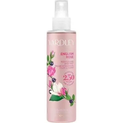 Yardley English Rose Fragrance Mist 200ml Spray For Her - New - Free P&p - Uk • £8.85