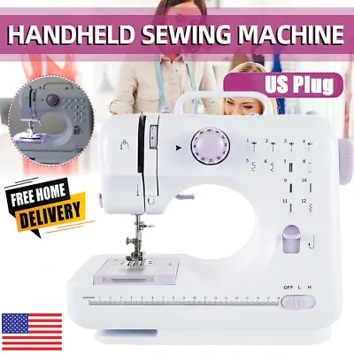 12 Built-In Stitches Electric Sewing Machine Portable Crafting Mending Machines • $33.98
