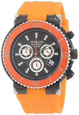 Mulco MW3-70603-088 Bluemarine Chronograph Swiss Movement Orange Watch • $80.26