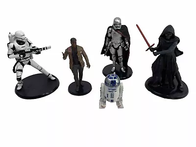 STAR WARS The Force Awakens PVC Figure Set Of 4 + R2D2 Display Or Cake Toppers • $13.99