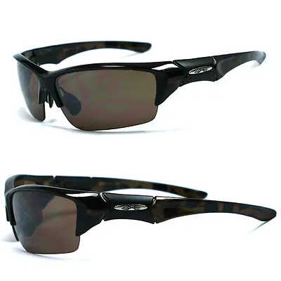 Xloop Sports Sunglasses W/Free Pouch - Brown Tortoise Frame Amber Lens- X45 • $9.90