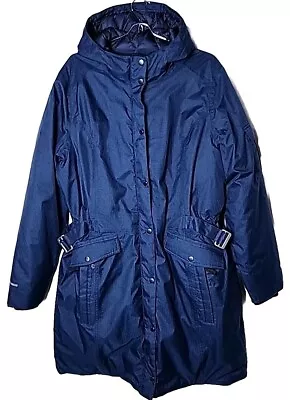 Eddie Bauer Women TXXL Weatheredge Down Puffer Long Full Sleeve Hooded • $109.85