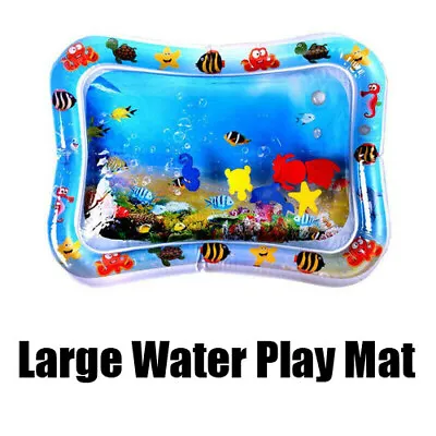 £8.99 • Buy Baby Water Play Mat Inflatable Infants Toddler Baby Kid Tummy Fun Time Large Pad