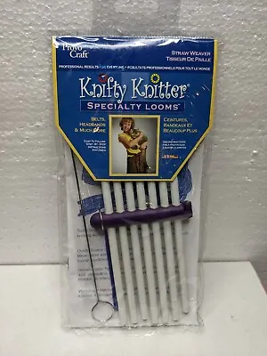 $9.75 • Buy Knifty Knitter Specialty Straw Weaver Loom-Provo Craft, Make Belts, Headbands 
