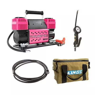 Thumper Max Pink Dual Air Compressor With Canvas Bag 3in1 Ultimate Air Tool And • $197.85