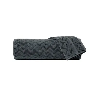 Missoni Rex 86 Bath Sheet Towel Dark Grey - 86 • $190