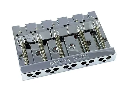 Chrome OMEGA High Mass Badass V Style 5-string Bass Guitar Bridge BB-3360-010 • $52