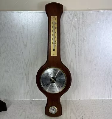 Vintage Weathermaster Banjo Style Barometer Thermometer Hygrometer 47cm Tall • £19.99