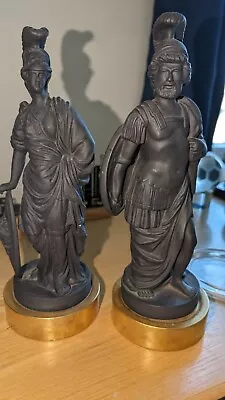 Mottahedeh Statue Made In Italy Vintage Ceramic/porcelain Figure Set Of 2 Unique • $300